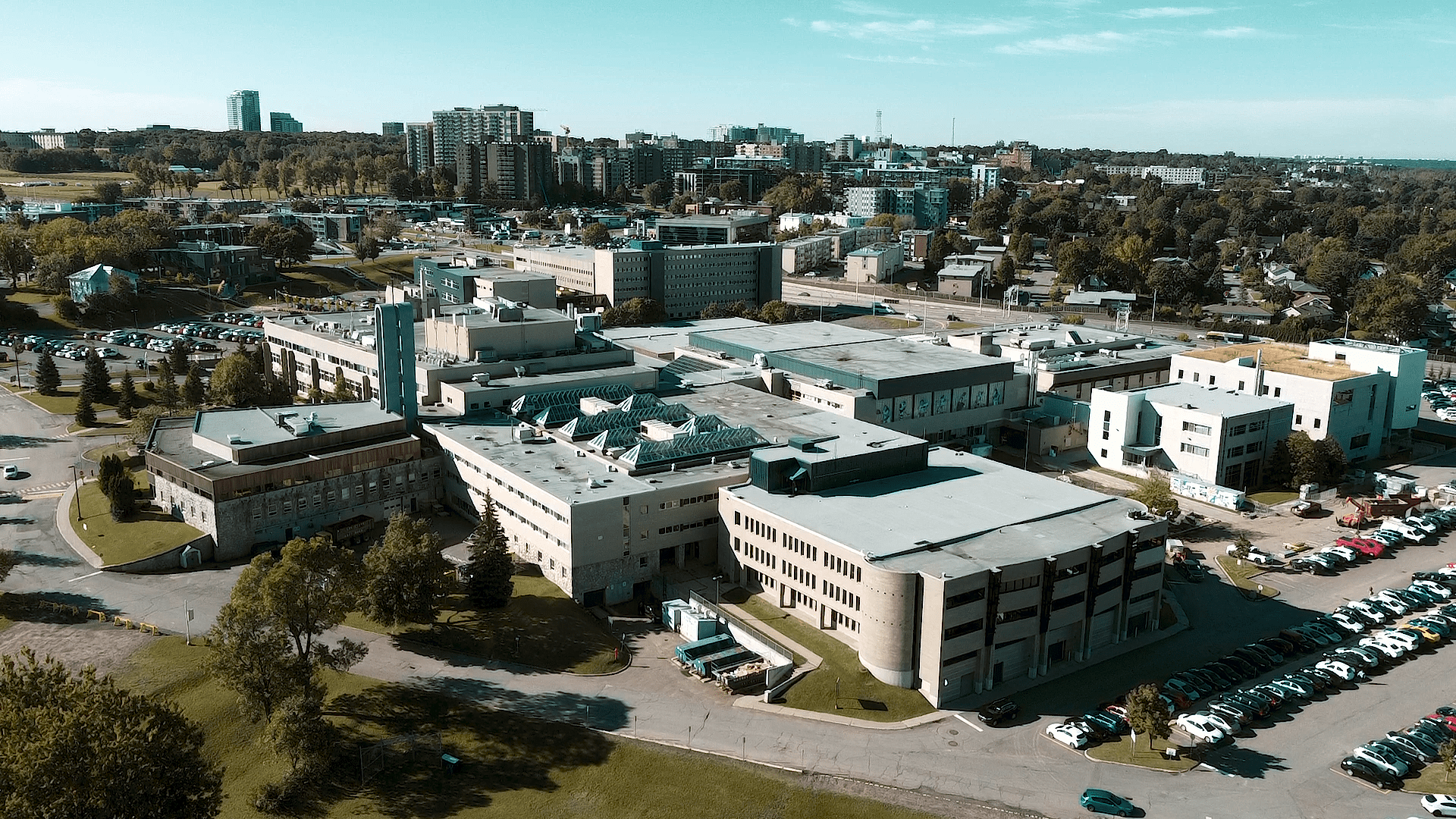 Vue aérienne du cégep de Sainte-Foy. Photo.